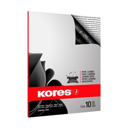 Kores papier carbone, format A4, 10 feuilles, noir
