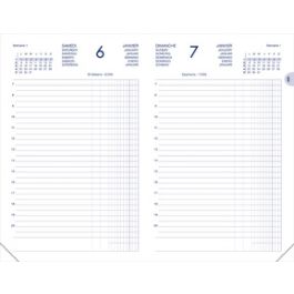 LECAS Agenda Carré 1 jour Euros/Cents, 2027, assorti x6