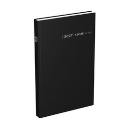 LECAS Agenda journalier Couronne EURO/Cent, 2027, noir