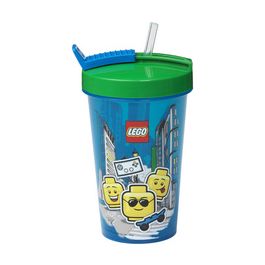 LEGO Gobelet avec paille ICONIC BOY, 0,5 litre