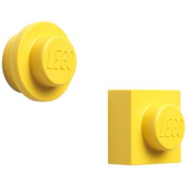 LEGO Set d'aimants, 2 pièces, jaune