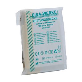 LEINA Couverture de survie, 1600 x 2100 mm, argent / or