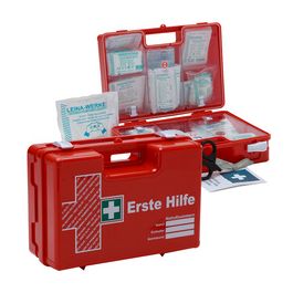 LEINA Mallette de premiers secours QUICK, contenu DIN 13157,