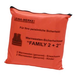 LEINA Set de 4 gilets de sécurité/gilets de signalisation