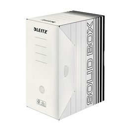 LEITZ Boîte à archives Solid, (L)150 mm, blanc/noir, x10