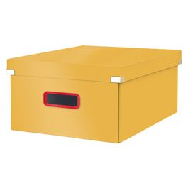 LEITZ Boîte de rangement Click & Store Cosy L, jaune