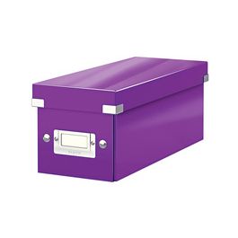 LEITZ Boîte de rangement pour CD Click & Store WOW, violet