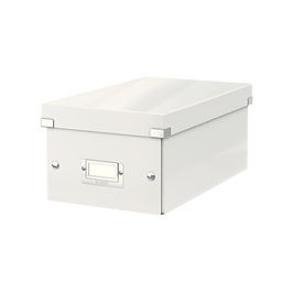 LEITZ Boîte de rangement pour DVD Click & Store, blanc