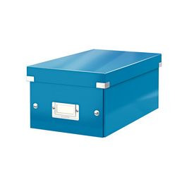 LEITZ Boîte de rangement pour DVD Click & Store, bleu
