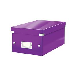 LEITZ Boîte de rangement pour DVD Click & Store, violet