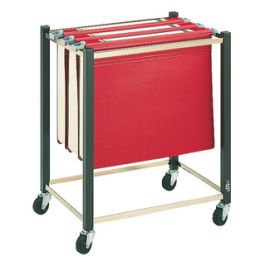 LEITZ Chariot pour dossiers suspendus A4/A3, marron, 4 roues