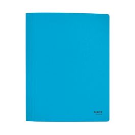 LEITZ Chemise à lamelle Recycle, A4, carton, bleu x10