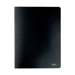 LEITZ Chemise à lamelle Recycle, A4, carton, noir x10