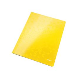 LEITZ Chemise à lamelle WOW, A4, en carton, jaune x10