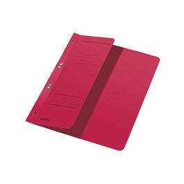 LEITZ Chemise à oeillets, carton manille, A4, rouge x50