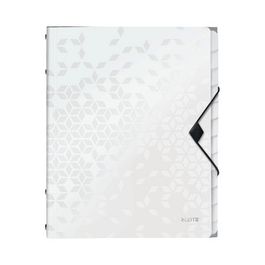 LEITZ Chemise de rangement WOW, A4, PP, blance métallisé