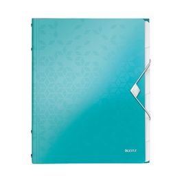 LEITZ Chemise de rangement WOW, A4, PP, bleu glacier