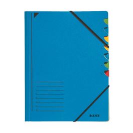 LEITZ Chemise trieur, A4, carton, 7 compartiments, rouge