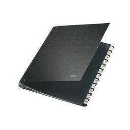 LEITZ Classeur à soufflet, A4, 1-12, 12 compartiments, noir,