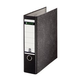 LEITZ Classeur marbré nuageux, 180 dégrés, A4, 80 mm, noir x20