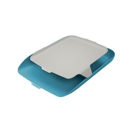 LEITZ Corbeille à courrier Cosy avec organisateur, A4, bleu