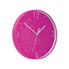 LEITZ Horloge murale WOW, mouvement à quartz, rose