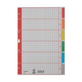 LEITZ Intercalaires en carton extra solide, blanc, A4, 10