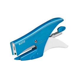 LEITZ Pince agrafeuse WOW, bleu métallisé