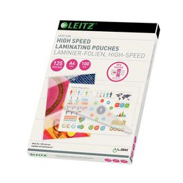 LEITZ Pochette de plastification Speed, A4, brillant, 250