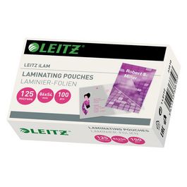 LEITZ Pochette de plastification, 54 x 86 mm, 250 microns