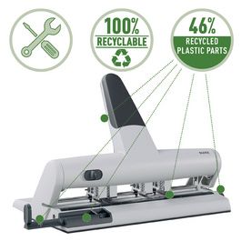 LEITZ Poinçon pour perforateur polyvalent AKTO 5114, argent