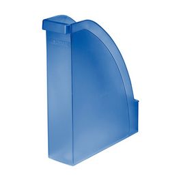 LEITZ Porte-revue Plus, A4, en polystyrène, bleu translucide