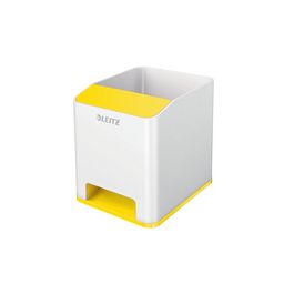 LEITZ Pot à crayons Sound WOW Duo Colour, jaune