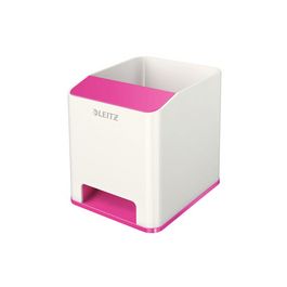 LEITZ Pot à crayons Sound WOW Duo Colour, rose