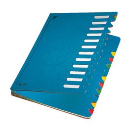 LEITZ Trieur Deskorganizer Color, A4, 1- 12, bleu