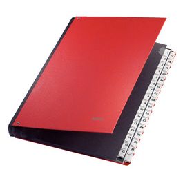 LEITZ Trieur à soufflet, A4, 1-31, 32 compartiments, rouge