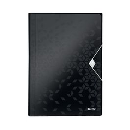 LEITZ Trieur ménager WOW, A4, PP, 6 compartiments, noir