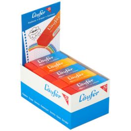 Läufer Gomme en plastique PLAST COLOR, en présentoir de 20 x20