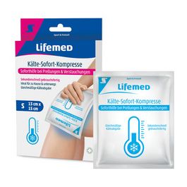 Lifemed Compresse de froid instantané, 150 x 130 mm, blanc