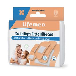 Lifemed Kit de pansements de premiers secours, 36 pièces
