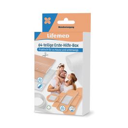 Lifemed Kit de pansements de premiers secours, 64 pièces
