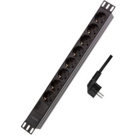 LogiLink 19" Steckdosenleiste 8-fach, Überspannungsschutz
