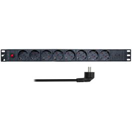 LogiLink 19" Steckdosenleiste 8-fach, Überspannungsschutz