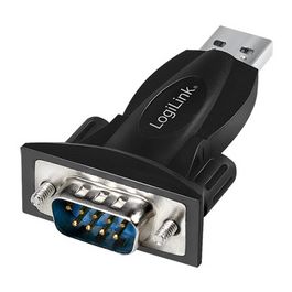 LogiLink Adaptateur USB 2.0 - RS232, noir