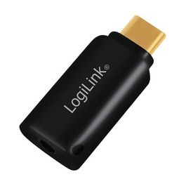 LogiLink Adaptateur audio - USB-C, noir
