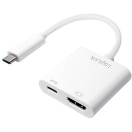 LogiLink Adaptateur de charge USB-C - HDMI, blanc
