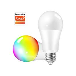 LogiLink Ampoule LED WiFi Smart, compatible Tuya, E27, blanc