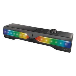 LogiLink Barre de son lumineuse mobile, noir