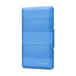 LogiLink Boîte de protection pour 4 SSD M.2 NGFF/NVMe, bleu
