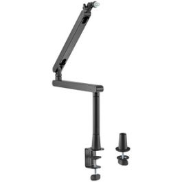 LogiLink Bras de microphone professionnel Boom, noir
